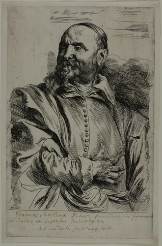 Jan Snellinx by Anthony van Dyck, print, 1630-1633