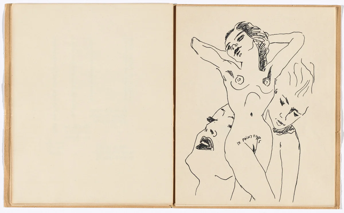Le printemps (Spring) (folio 8) from 591 by Francis Picabia, illustrated book, 1952