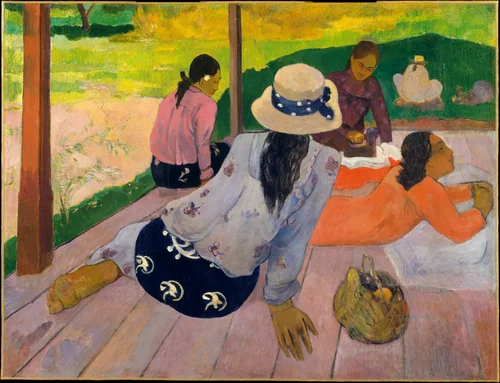 The Siesta by Paul Gauguin, painting, 1892-1894