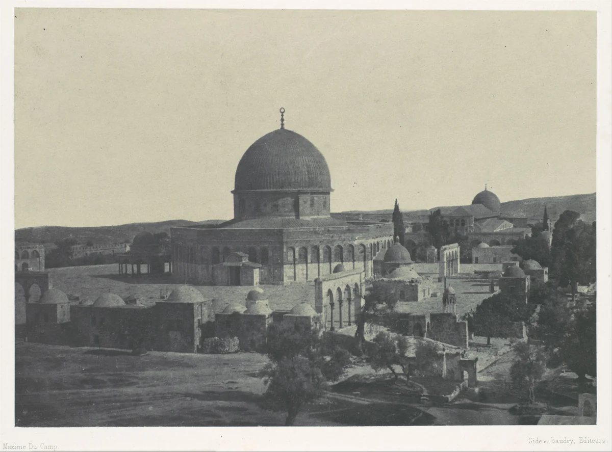Palestine. Jérusalem. Mosquée d'Omar by Maxime Du Camp, photograph, 1850
