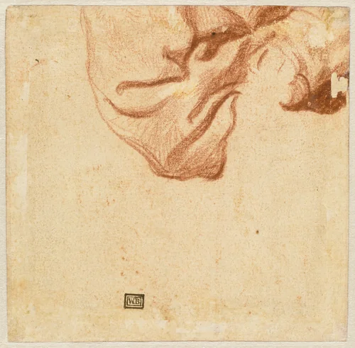 Drapery Study (verso) by Dutch 17th Century, drawing, 1631