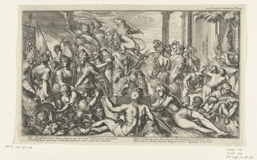 Allegorie op Staats-Vlaanderen by Romeyn de Hooghe, print, 1705-1707