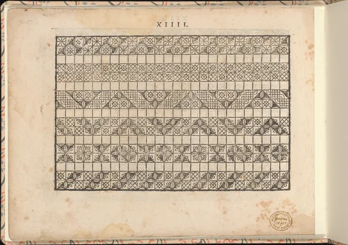 La vera perfettione del disegno di varie sorti di recami, page 4 (verso) by Giovanni Ostaus, book, 1557