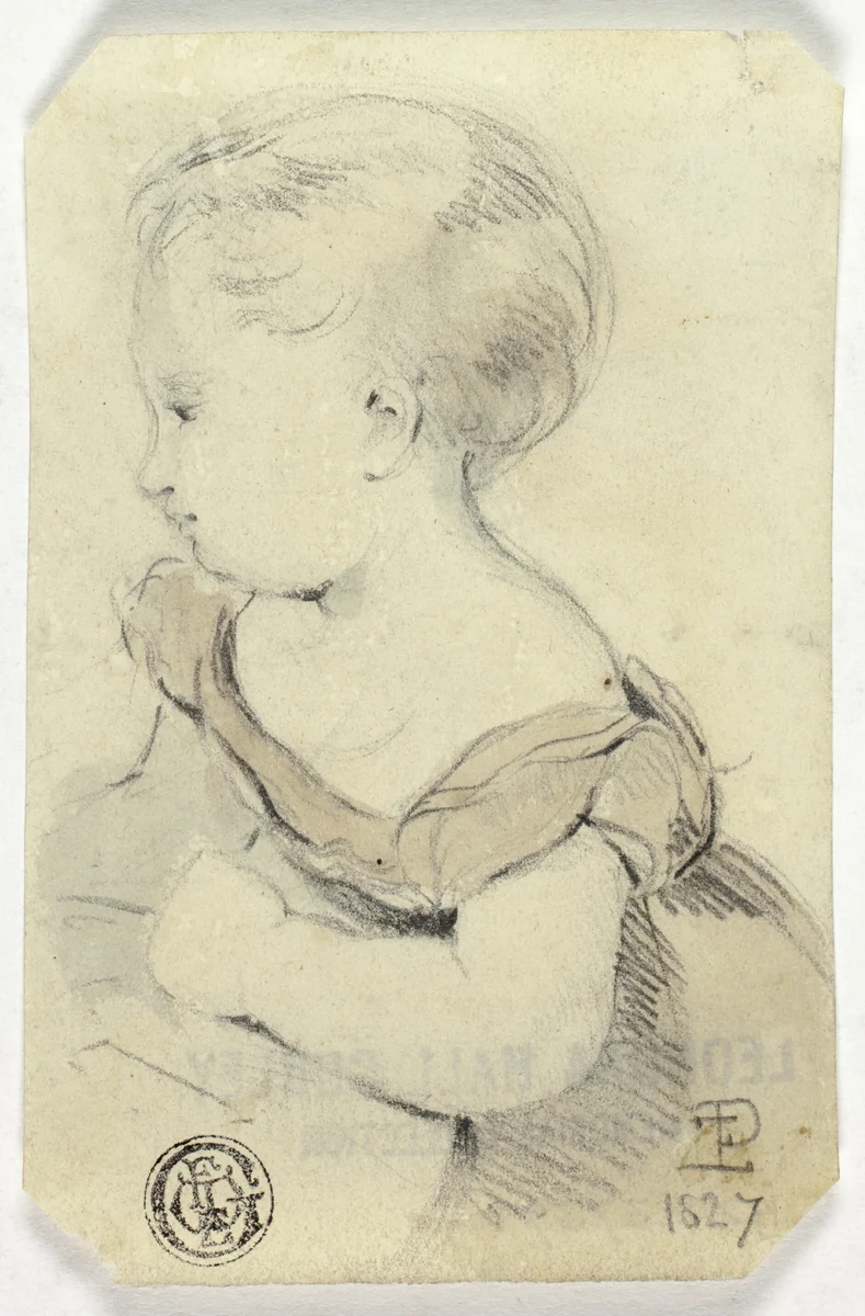 Little Girl by Edmund Thomas Parris, drawing, 1827-1873