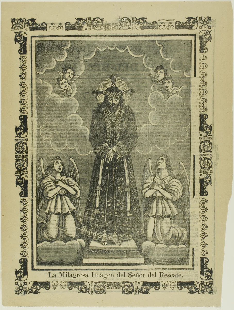 La milagrosa imagen del Señor del Rescate (The Miraculous Image of Our Savior) by José Guadalupe Posada, print, 1903