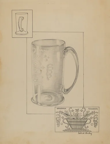 Mug by Gertrude Lemberg, index of american design, 1935-1942