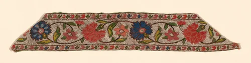 Fragment (Border) by Iran, textile, 1701-1800
