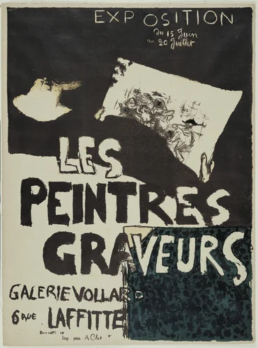 Exhibition poster for Les peintres-graveurs (The Painter-Printmakers) by Pierre Bonnard, print, 1896