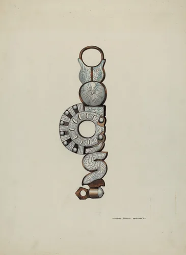 Spanish Spade Bit by Eva Fox; Harry Mann Waddell, index of american design, 1936