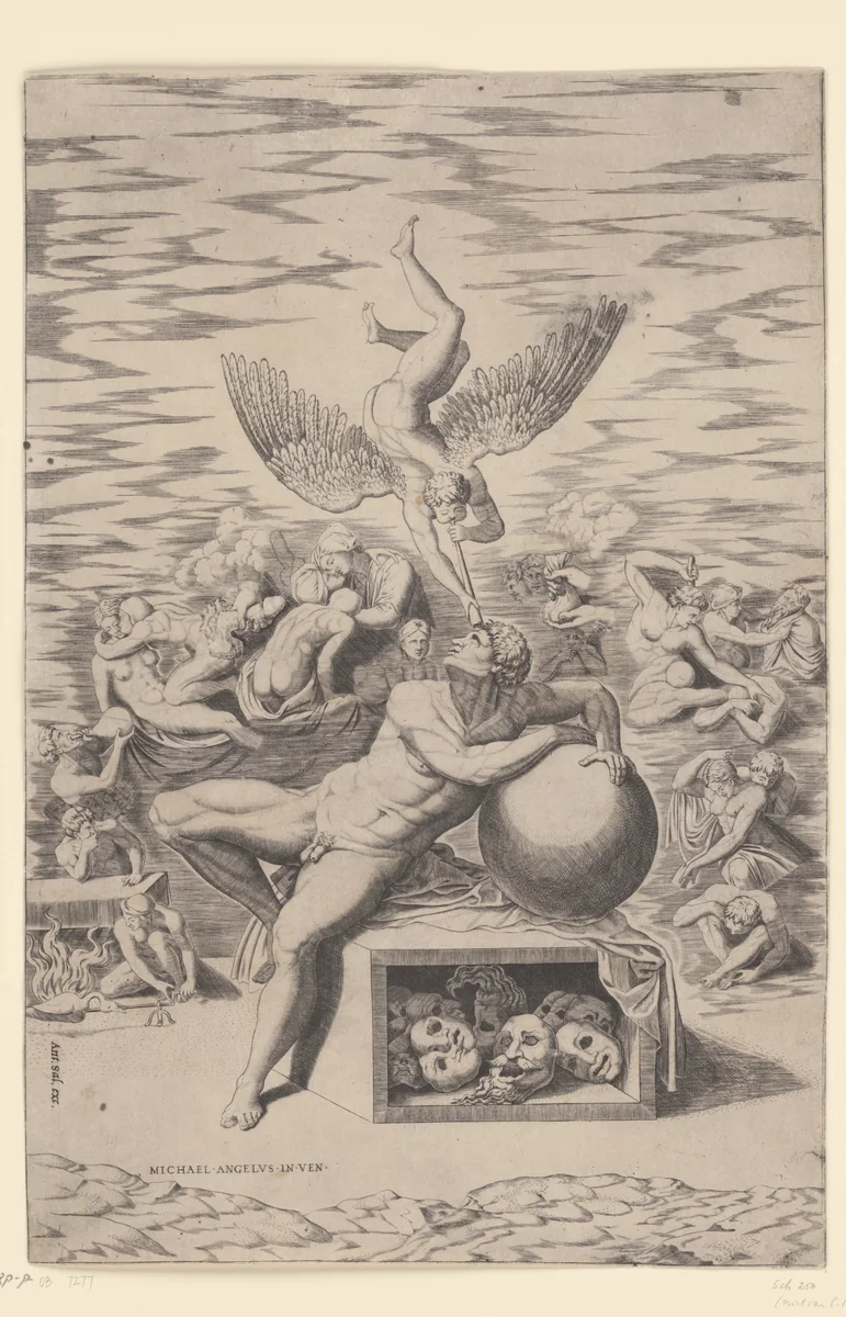 De droom by Unknown, print, 1520-1562