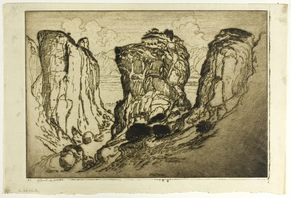 The Holy Trinity of the Castles in the Air by Joseph Pennell, print, 1913