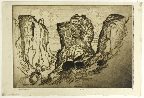 The Holy Trinity of the Castles in the Air by Joseph Pennell, print, 1913