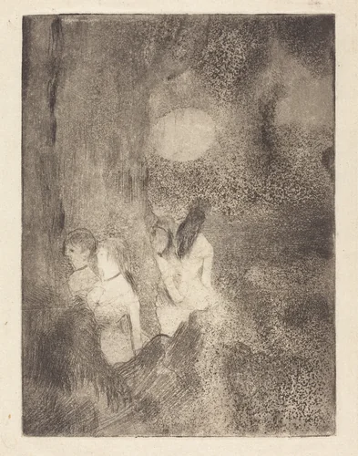 Dancers in the Wings by Edgar Degas, print, 1879-1880