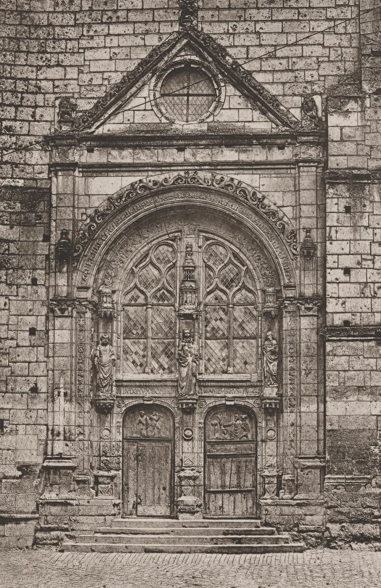 Tours, Portail de L'Église Saint Symphorien by Auguste-Rosalie Bisson, Louis-Auguste Bisson, photograph, 1860-1870