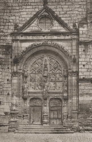 Tours, Portail de L'Église Saint Symphorien by Auguste-Rosalie Bisson, Louis-Auguste Bisson, photograph, 1860-1870