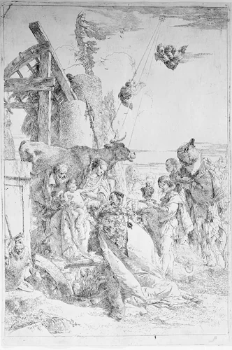 Adoration of the Magi by Giovanni Battista Tiepolo, print, 1733-1773