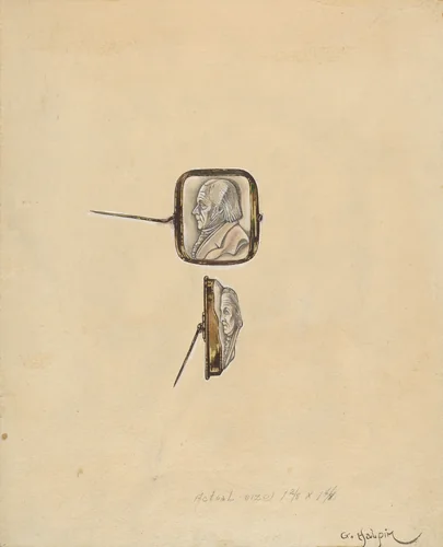 Cameo Brooch by Grace Halpin, index of american design, 1935-1942