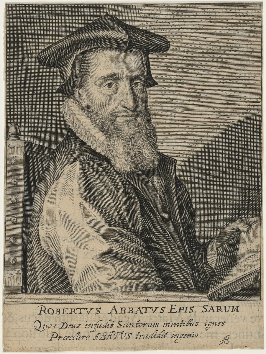 Robert Abbot, Bishop of Salisbury by Magdalena van de Passe
Willem de Passe, print, 1620