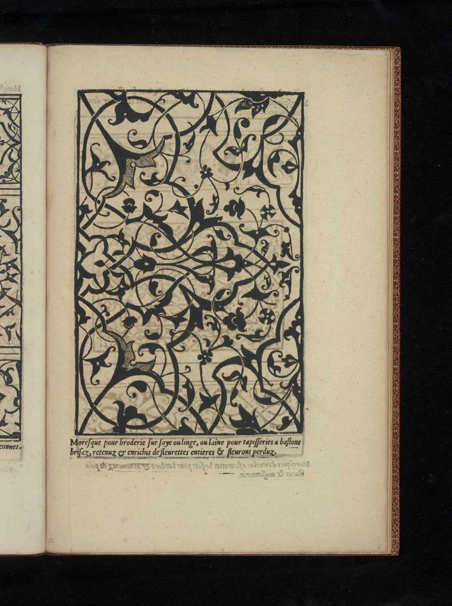 Livre de Moresques, page 11 (recto) by Francesco di Pellegrino, book, 1546