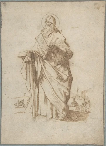 St. Paul by Jacques Callot, drawing, 1605-1635