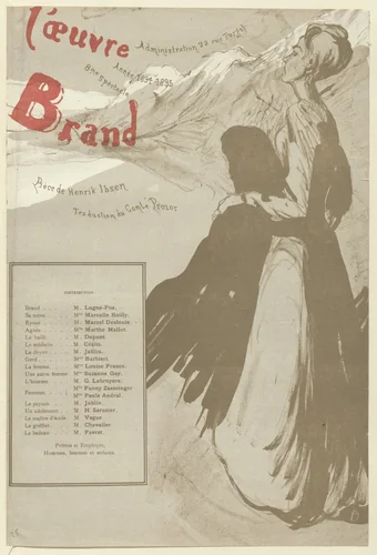 Program for Brand from The Beraldi Album of Theatre Programs by Maxime Dethomas, print, 1895