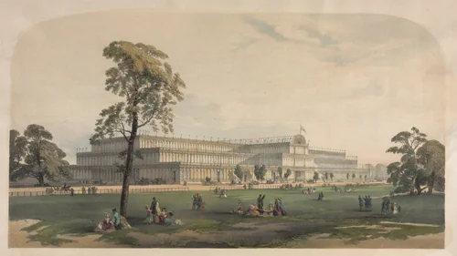 The Crystal Palace by Joseph Nash, print, 1845-1855