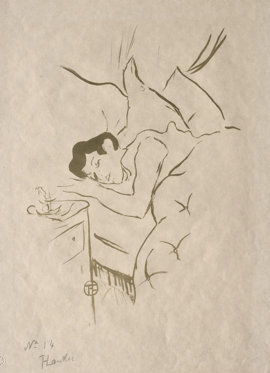 Les Vieilles histoires: Ta Bouche by Henri de Toulouse-Lautrec, print, 1893