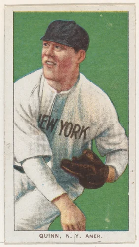 Quinn, New York, American League, from the White Border series (T206) for the American Tobacco Company by American Tobacco Company, print, 1909-1911