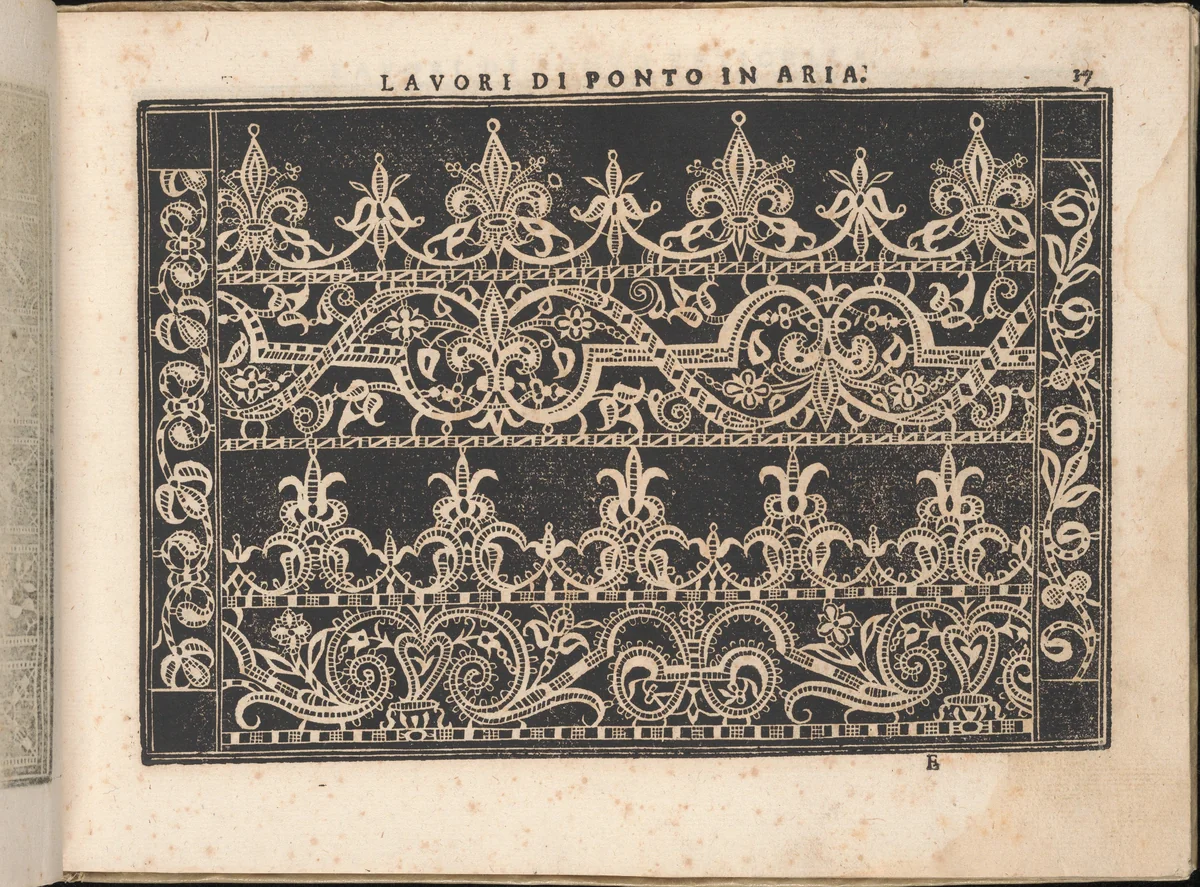 Fiore D'Ogni Virtu Per le Nobili Et Honeste Matrone, page 17 (recto) by Isabella Catanea Parasole, book, 1610