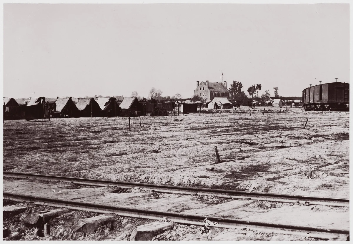 [Warren Station, Front of Petersburg, Virginia] by Timothy O'Sullivan, photograph, 1861-1865