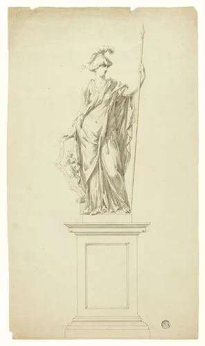 Statue of Pallas Athene by Jan van Nost
James Thornhill
John Michael Rysbrack
Cajus Gabriel Cibber, drawing, 1695-1787