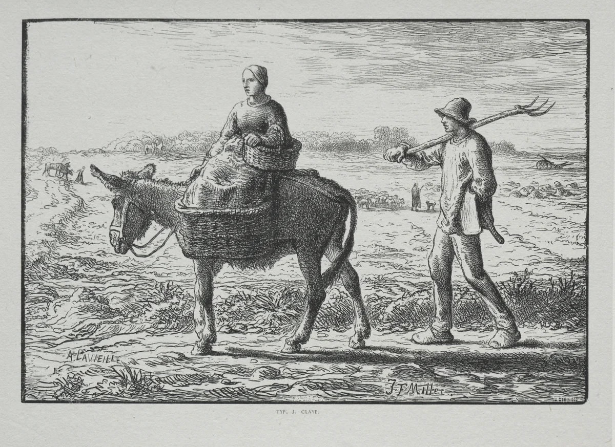 Four Hours of the Day: Morning by Adrien Lavieille, print, 1860