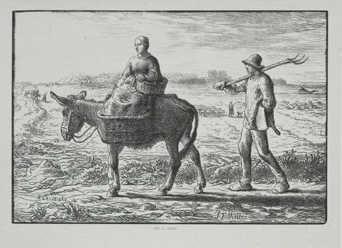 Four Hours of the Day: Morning by Adrien Lavieille, print, 1860