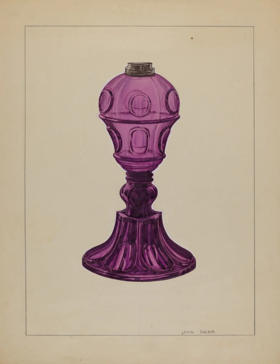 Lamp by John Dana, index of american design, 1937