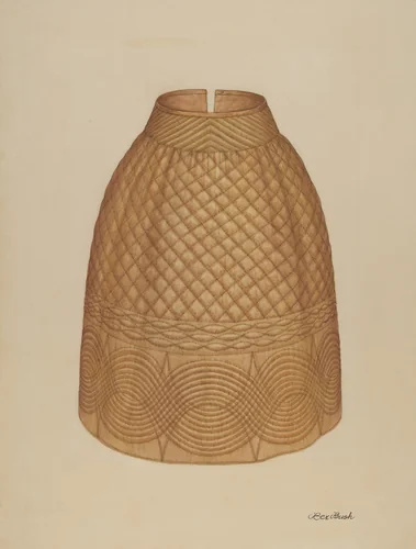 Quilted Petticoat by Rex F. Bush, index of american design, 1938