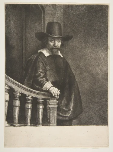Ephraim Bueno, Jewish Physician by Rembrandt van Rijn, print, 1647