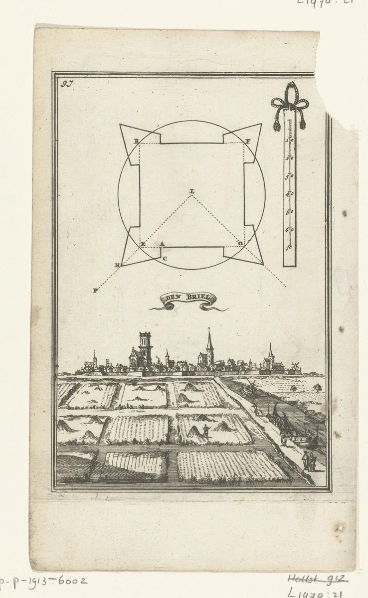 Illustratie voor 'Den Arbeid van Mars' van Allain Manesson Mallet by Romeyn de Hooghe, print, 1672