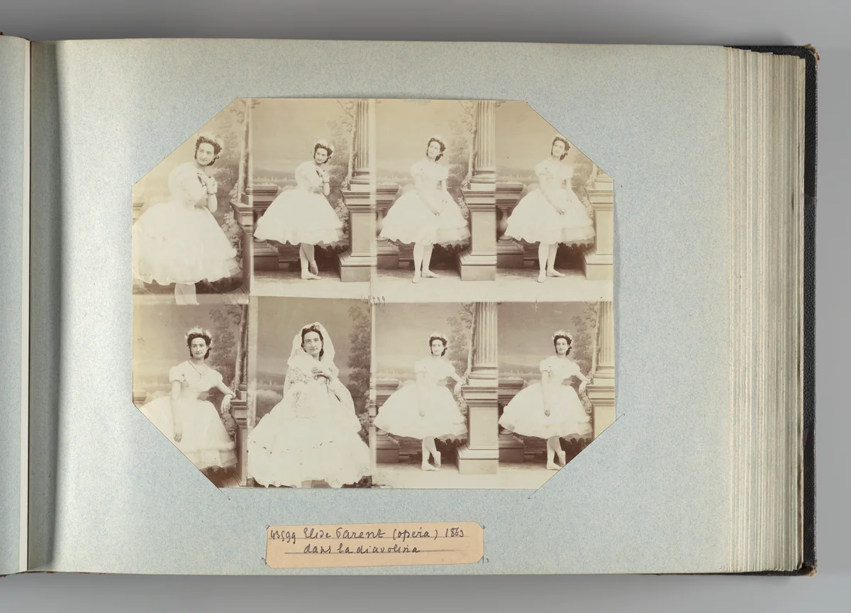 Elise Parent dans la Diavolina by André Adolphe-Eugène Disdéri, photograph, 1863