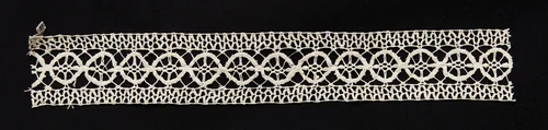 Bobbin Lace (Needlepoint Design) Insertion by Unknown, textile, 1580-1599