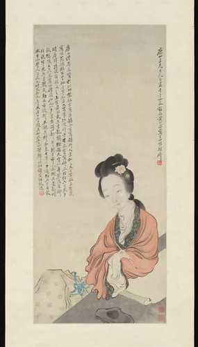 An Immortal Lady by Huang Shanshou, painting, 1882