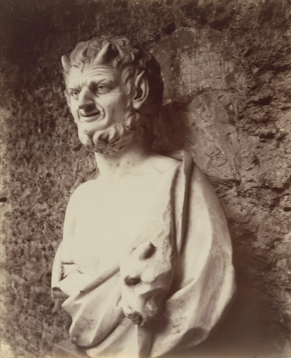 Petit Trianon -- Faune by Eugène Atget, photograph, 1921