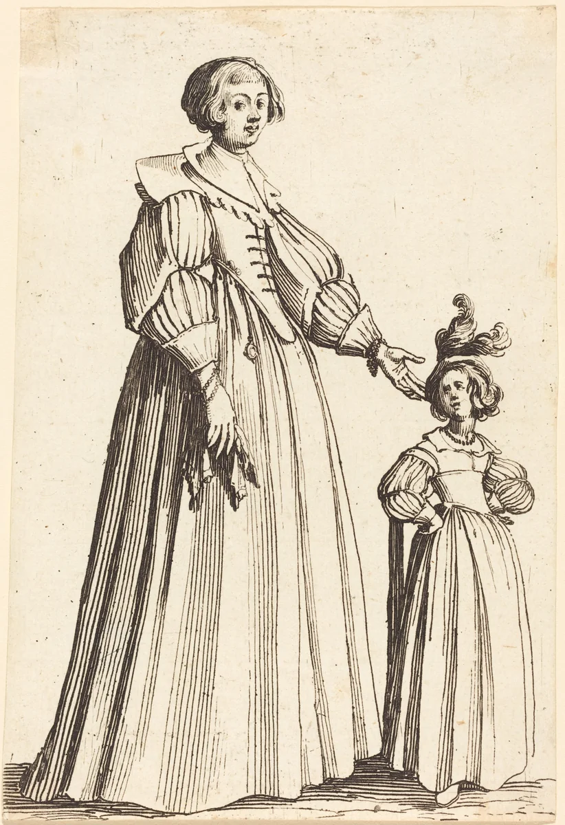 Catherine Kuttinger, Callot's Wife by Israël Henriet, print, 1590-1661