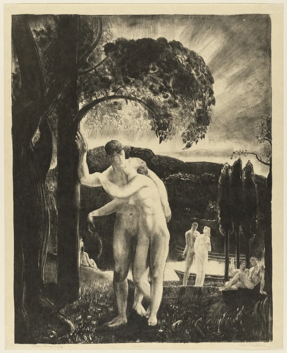 Amour by George Bellows, print, 1923