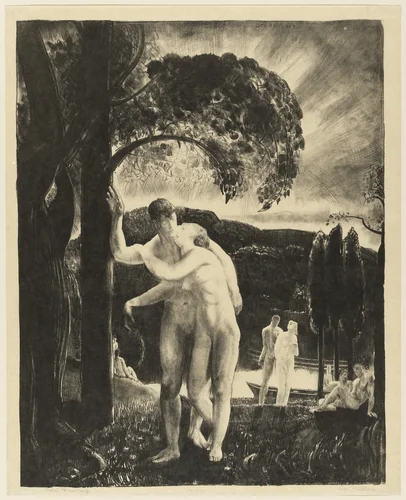 Amour by George Bellows, print, 1923
