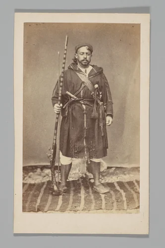 [Man, Morocco] by A. Chauffy, photograph, 1850-1889
