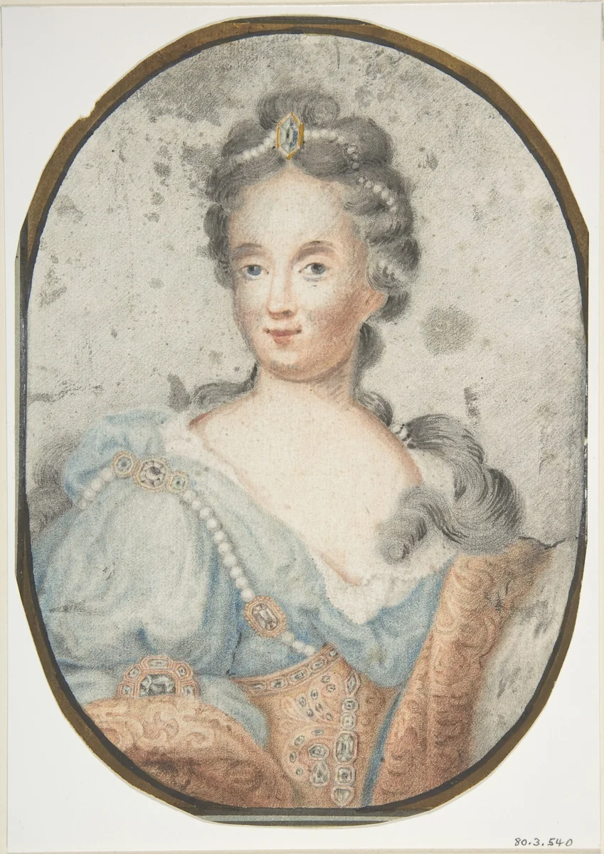 Portrait of a Lady by anonymous, drawing, 1800-1900