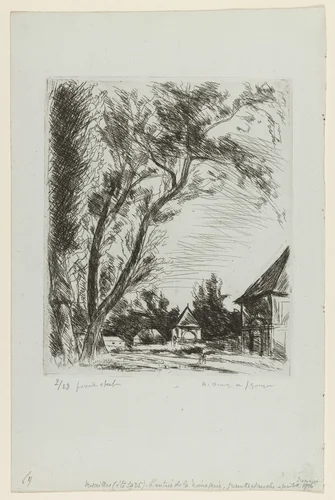 Entrance to the Menagerie, Versailles by André Dunoyer de Segonzac, print, 1925