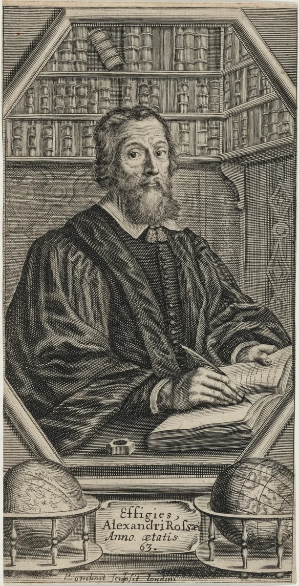 Alexander, Chaplain to Charles I, Author by Pierre Lombard, print, 1612-1682
