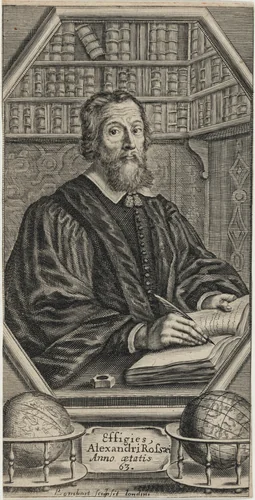 Alexander, Chaplain to Charles I, Author by Pierre Lombard, print, 1612-1682