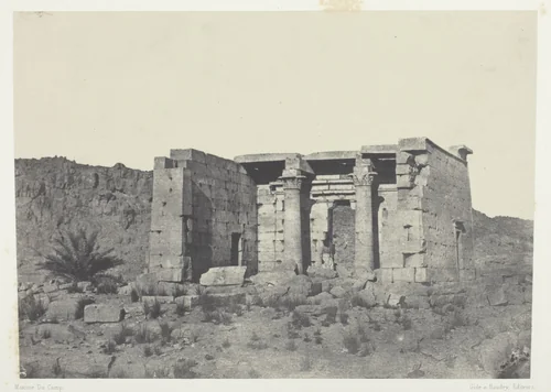 Temple de Tafeh (Ancienne Taphis), Nubie, plate 88 from the album "Egypte, Nubie, Palestine et Syrie" (1852) by Maxime Du Camp, photograph, 1849-1851